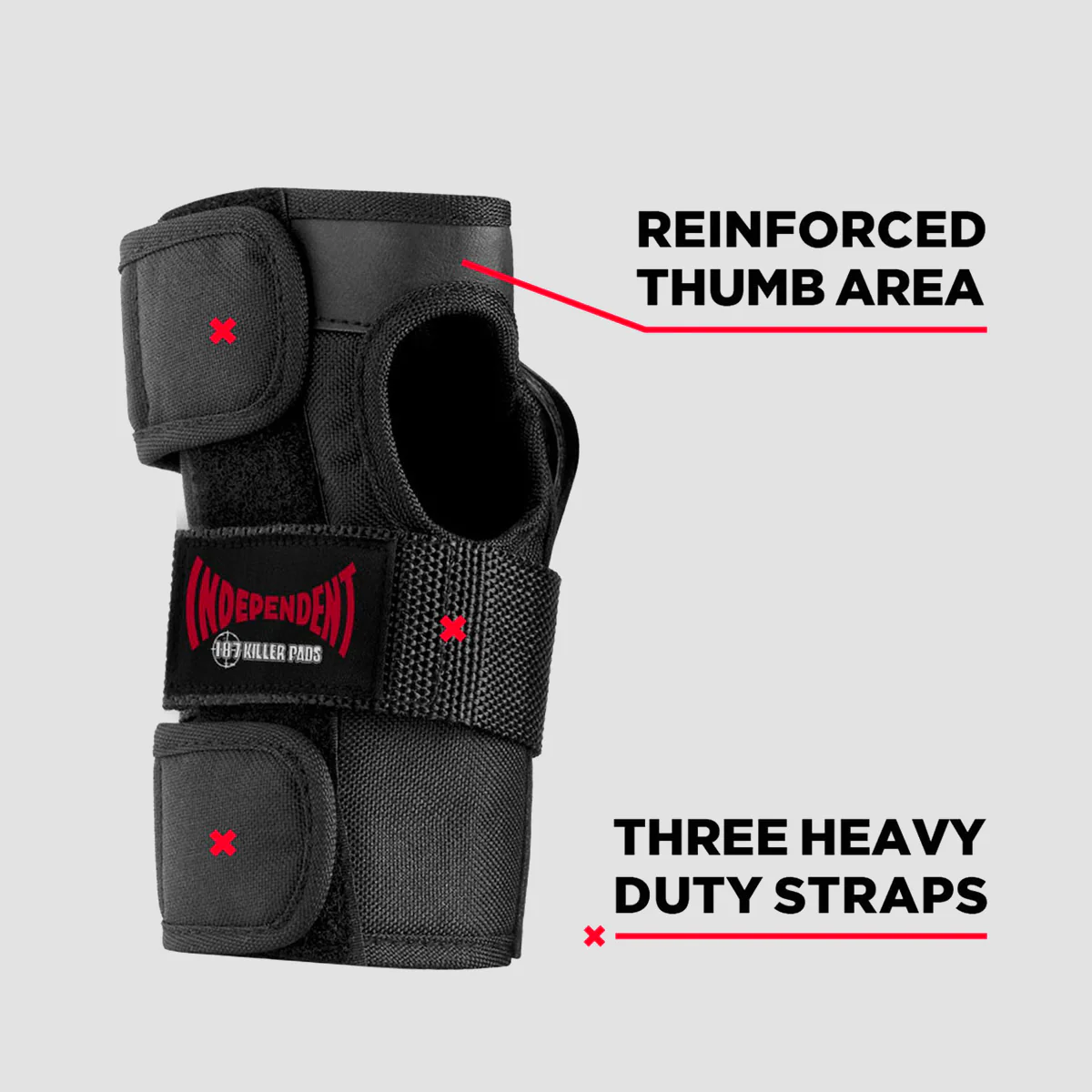 187 x Independent Killer Six Pack Pads Set Black - Kids - Image 2