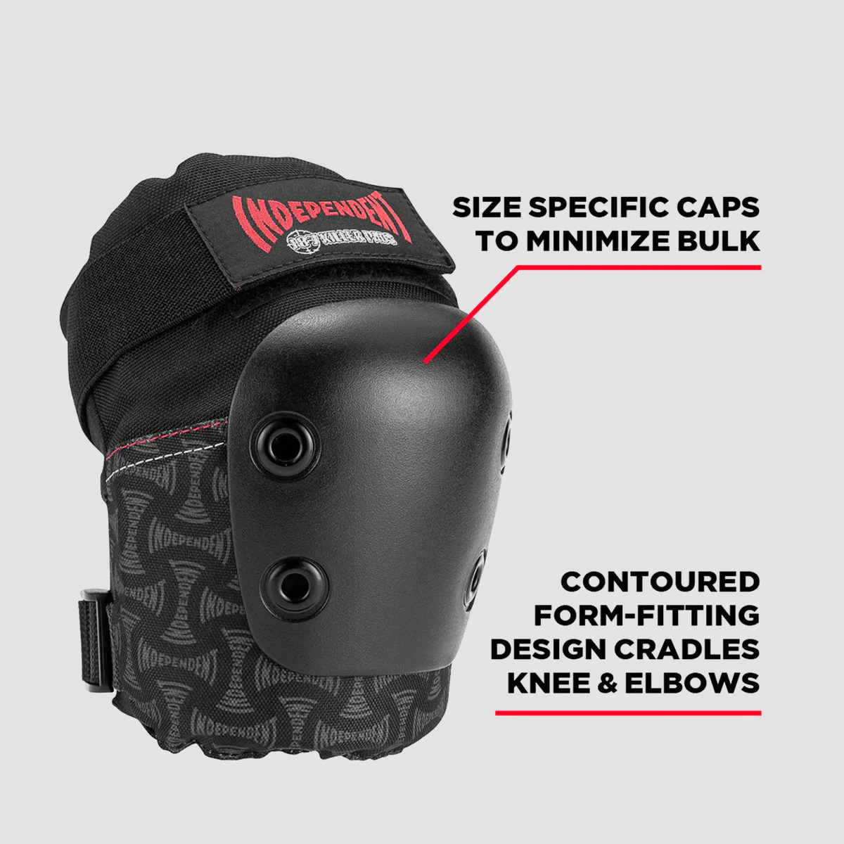 187 x Independent Killer Six Pack Pads Set Black - Kids - Image 3