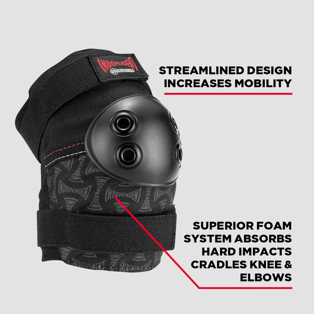 187 x Independent Killer Six Pack Pads Set Black - Kids - Image 4