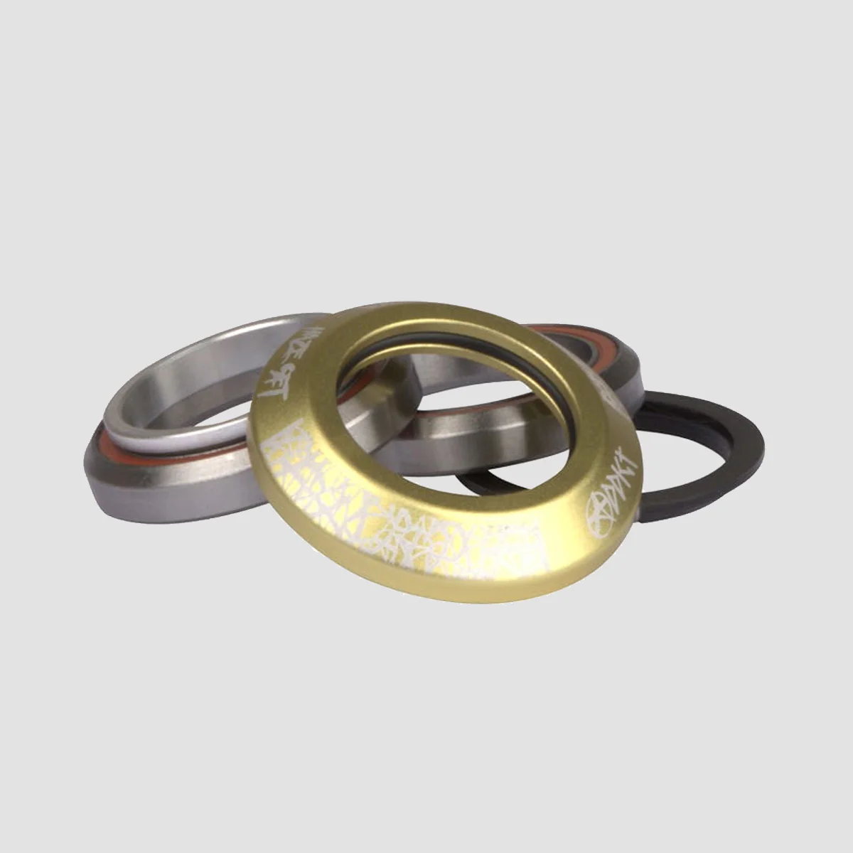 Addict Integrated Hazeset Scooter Headset Gold - Image 2