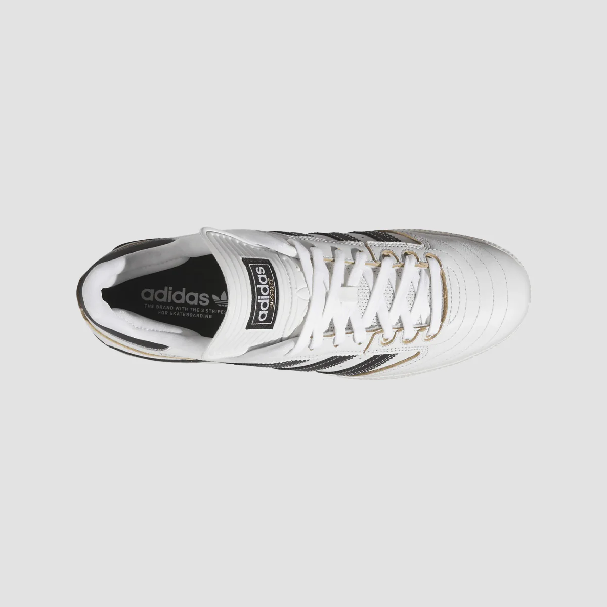 adidas Busenitz Shoes - Crystal White/Core Black/Off White - Image 3