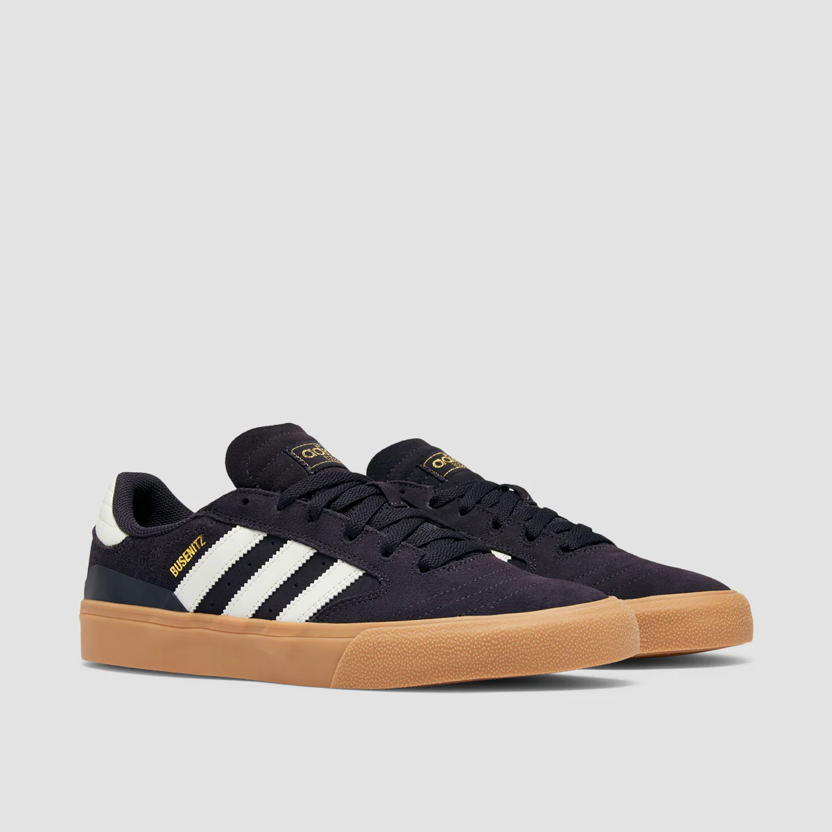 adidas Busenitz Vulc II Shoes - Aurora Black/Off White/Gum 3 - Image 2