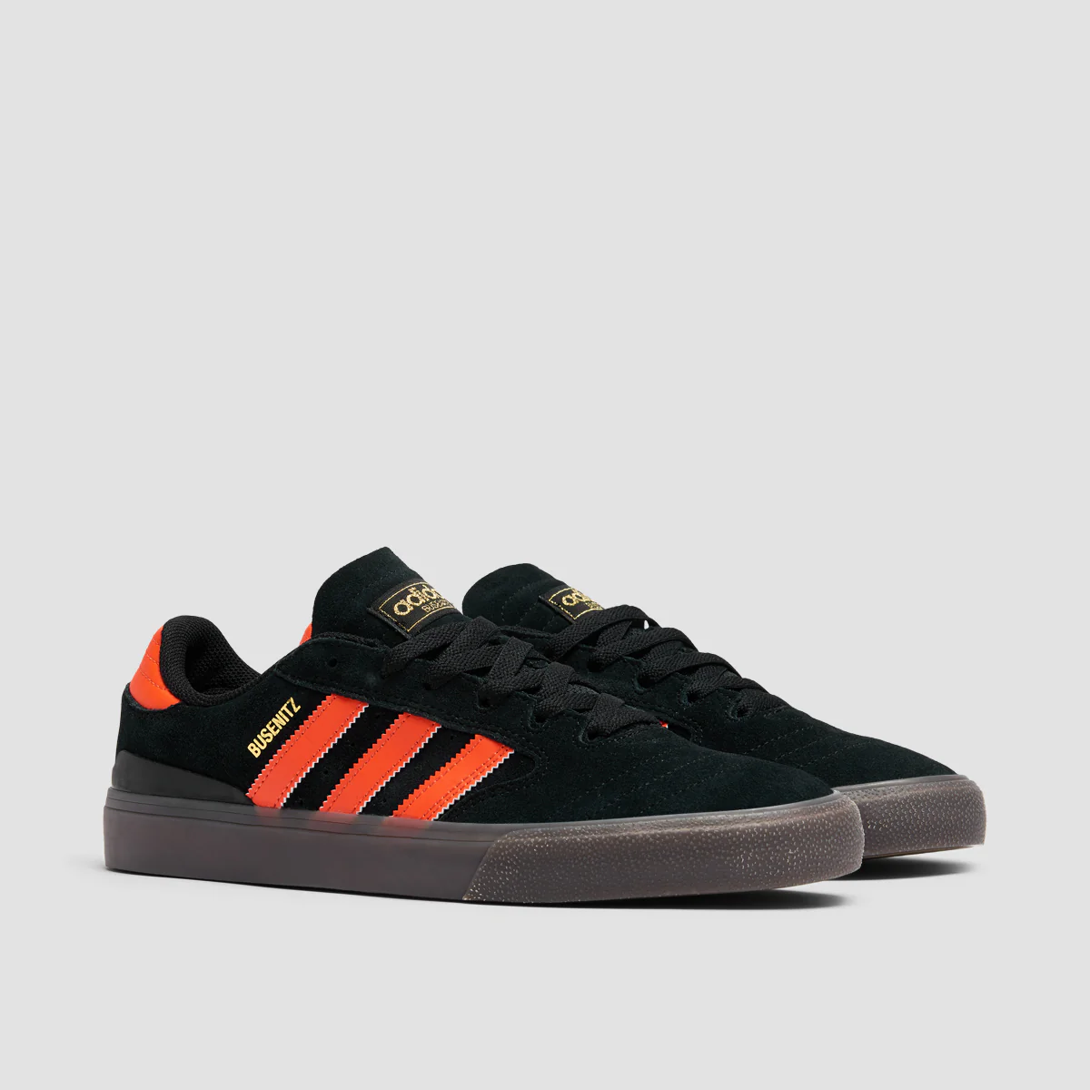 adidas Busenitz Vulc II Shoes - Core Black/Collegiate Orange/Gum5 - Image 2
