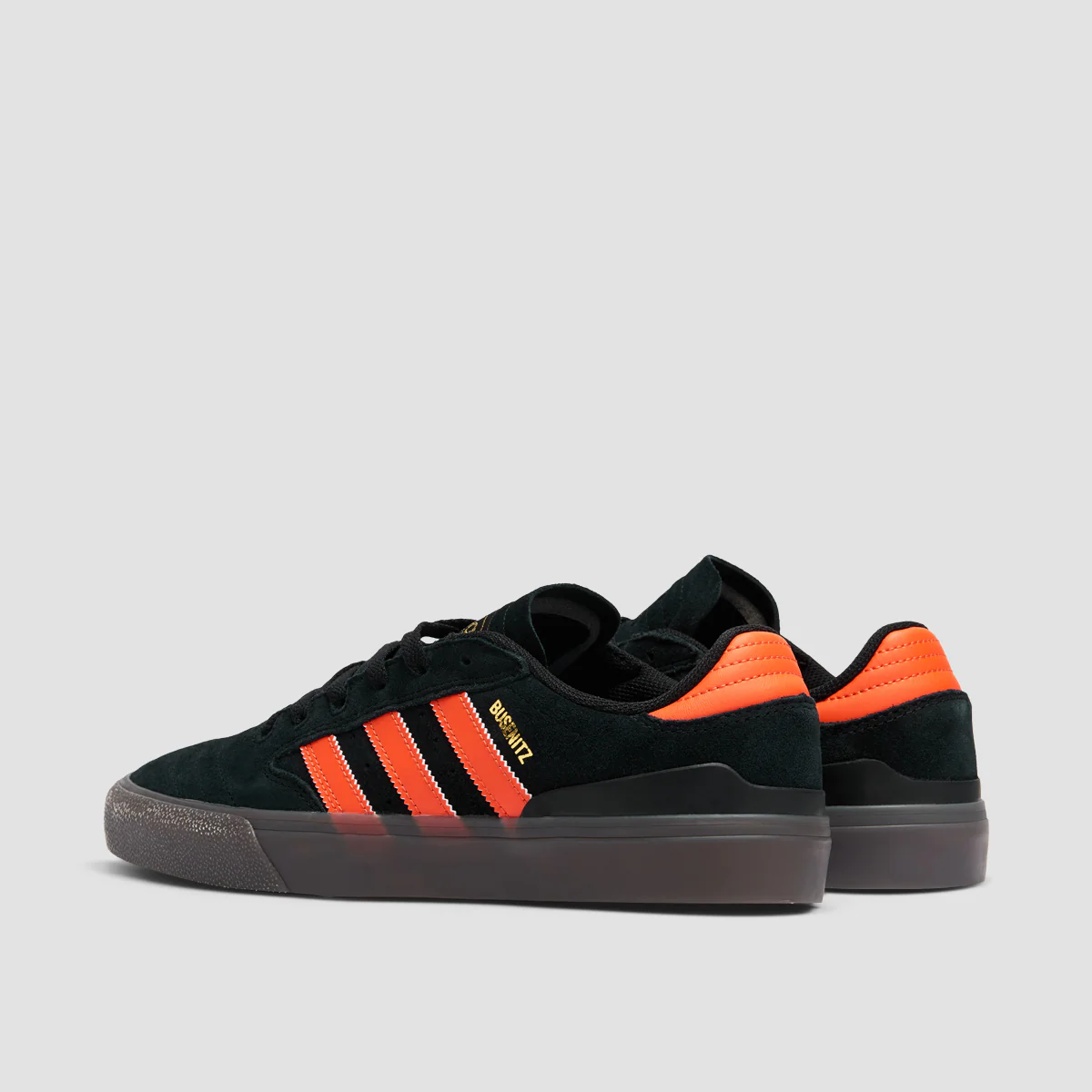 adidas Busenitz Vulc II Shoes - Core Black/Collegiate Orange/Gum5 - Image 3