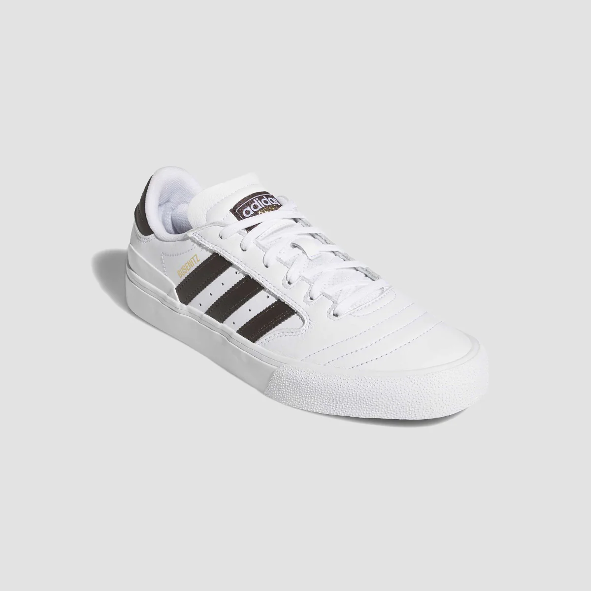 adidas Busenitz Vulc II Shoes - Ftwr White/Aurora Coffee/Gold Met. - Image 4