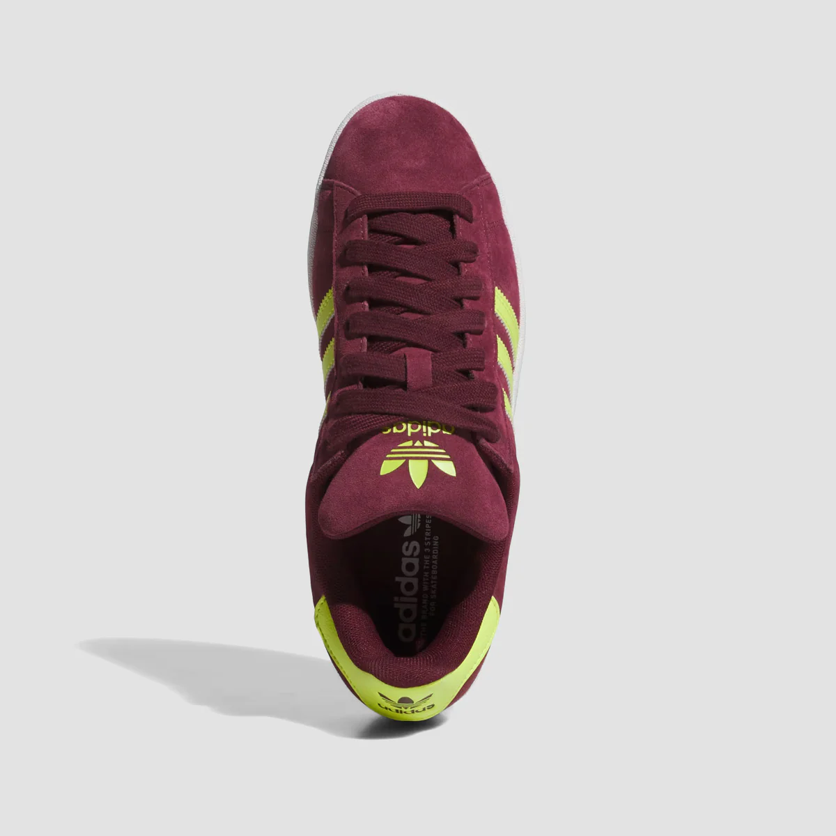 adidas Campus ADV Shoes - Maroon/Semi Solar Yellow/Ftwr White - Image 2