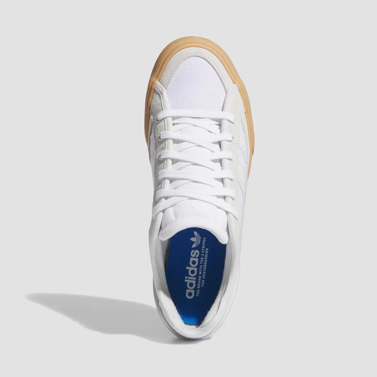 adidas Court TNS Premiere Shoes - Crystal White/Ftwr White/Gum 3 - Image 2