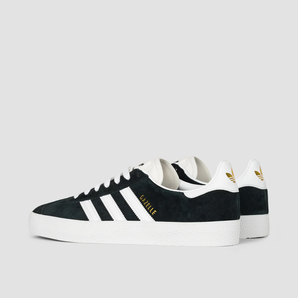 adidas Gazelle Adv Shoes - Core Black/Footwear White/Gold Metallic - Image 3