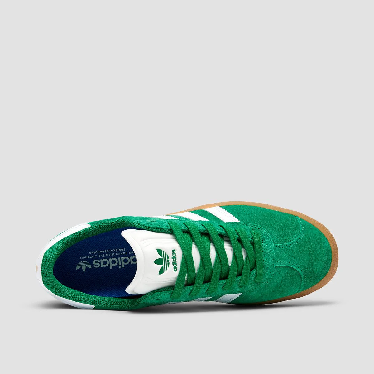 adidas Gazelle ADV Shoes - Green/Cloud White/Gold Metallic - Image 4