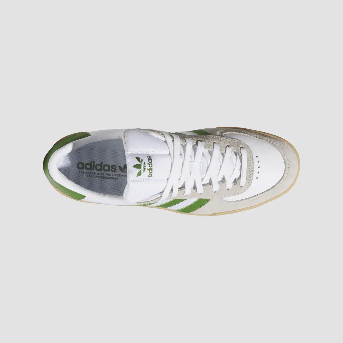 adidas Glenburn Shoes - Ftwr White/Crew Green/Gum 3 - Image 2