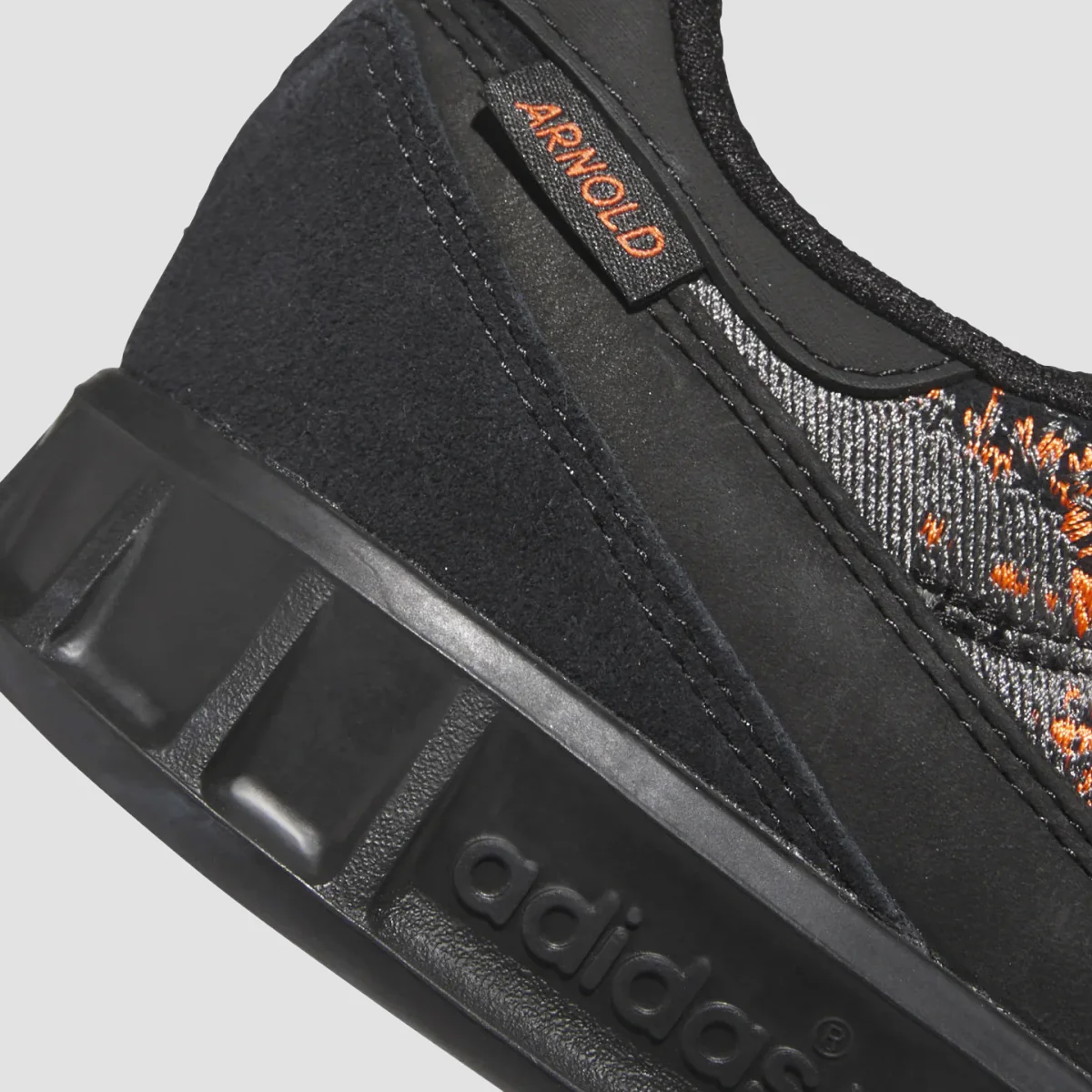 adidas Handball Top X Mike Arnold Shoes - Core Black/Core Black/Semi Impact Orange - Image 6