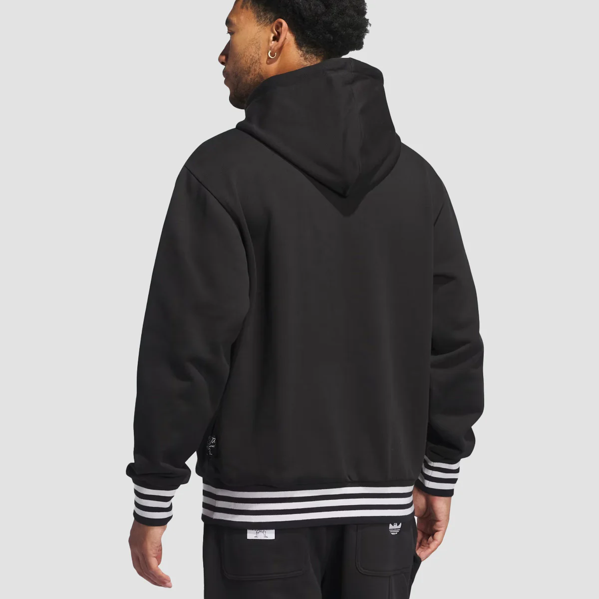 adidas Heavyweight Shmoofoil Pullover Hoodie Black - Image 2