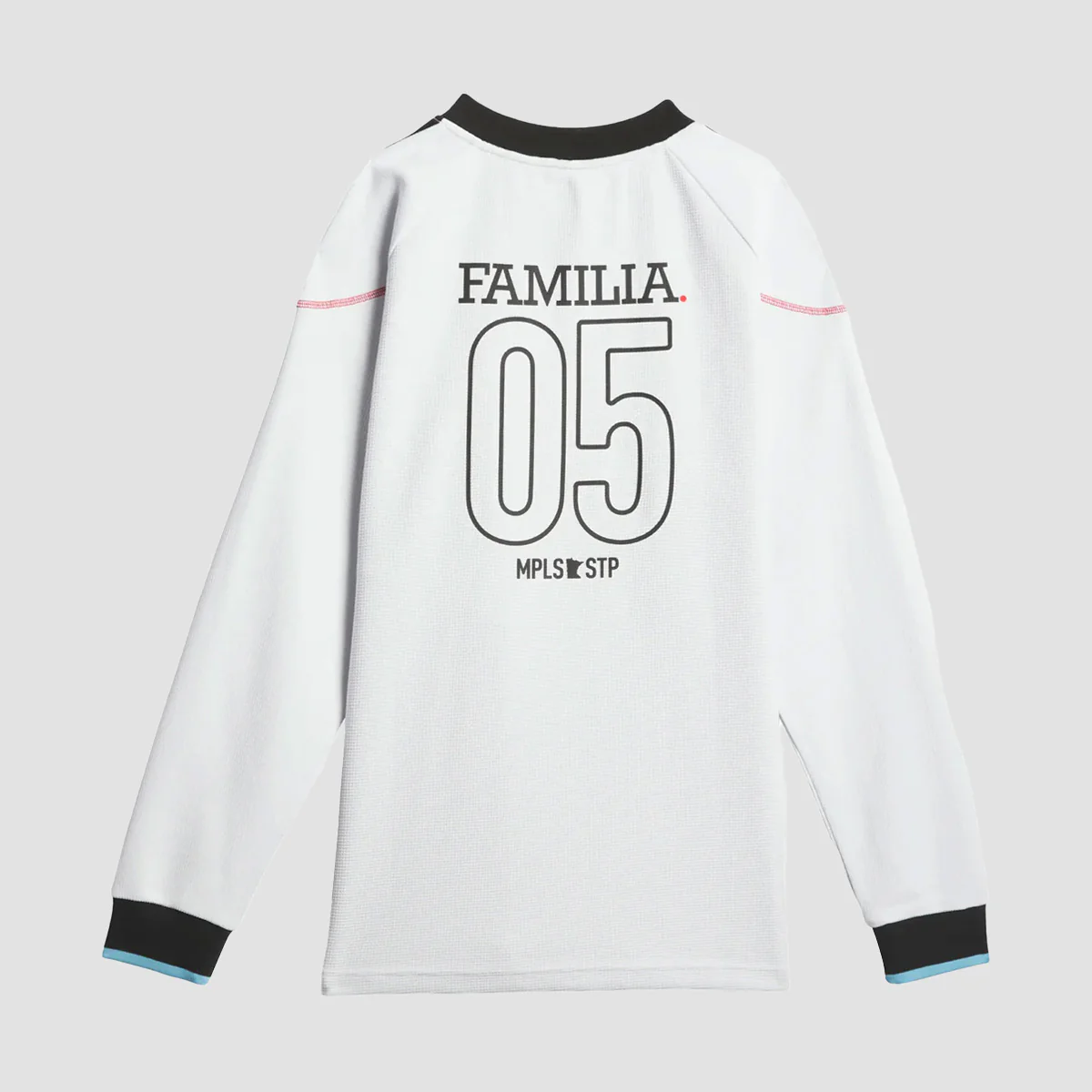 adidas MNUFC x Familia Always Jersey Longsleeve T-Shirt Crystal White - Image 3