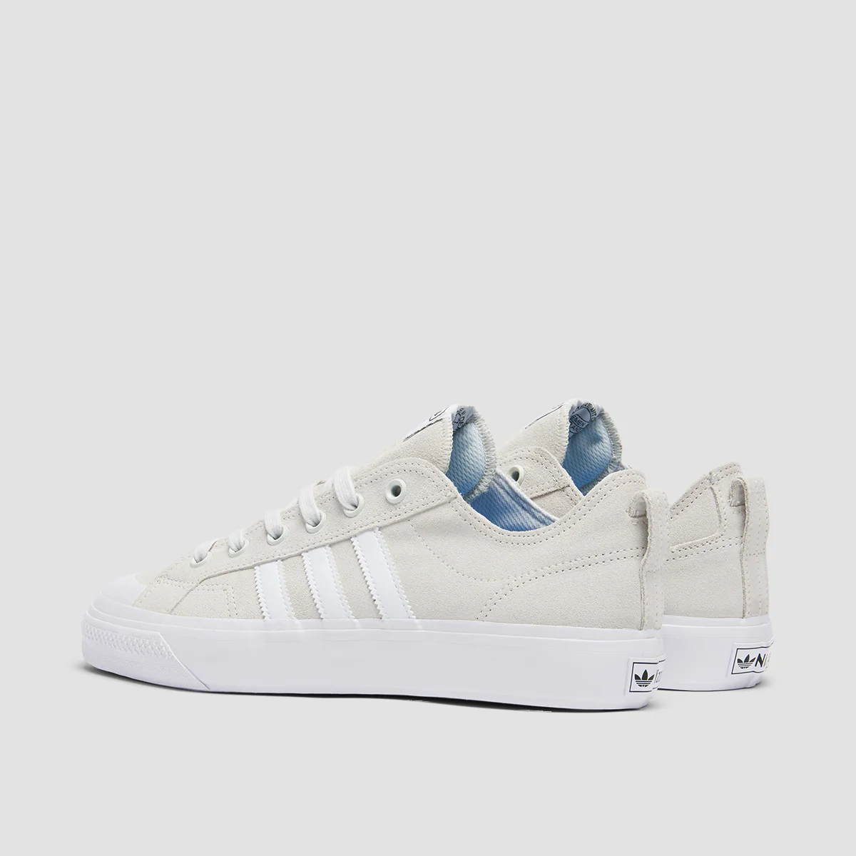 adidas Nizza Low ADV Shoes - Crystal White/Ftwr White/Ftwr White - Image 3