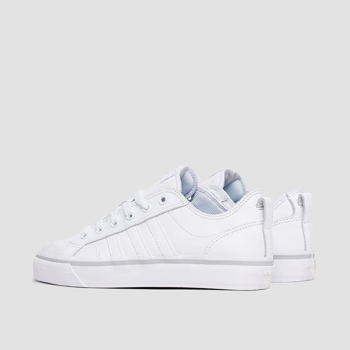 adidas Nizza Low ADV Shoes - Footwear White/Footwear White/Grey Two - Image 3