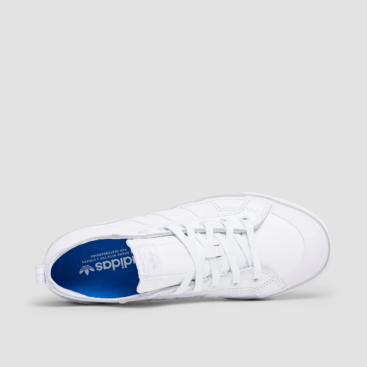 adidas Nizza Low ADV Shoes - Footwear White/Footwear White/Grey Two - Image 4