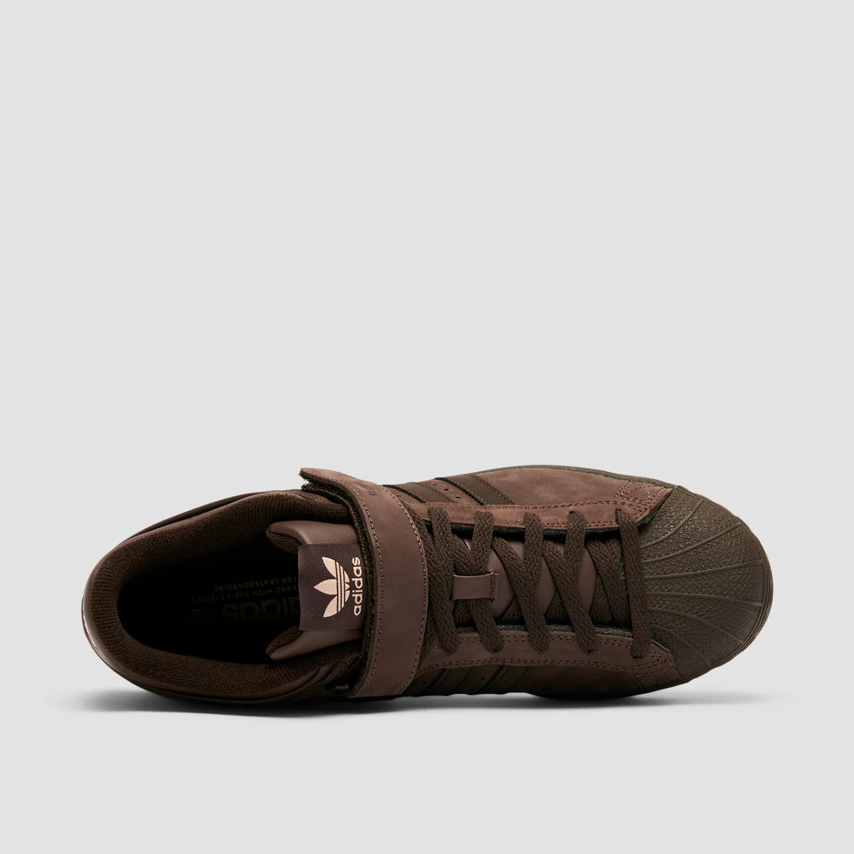 adidas Pro Shell ADV x Niels Bennett Mid Top Shoes - Brown/Dark Brown/Magic Beige - Image 4