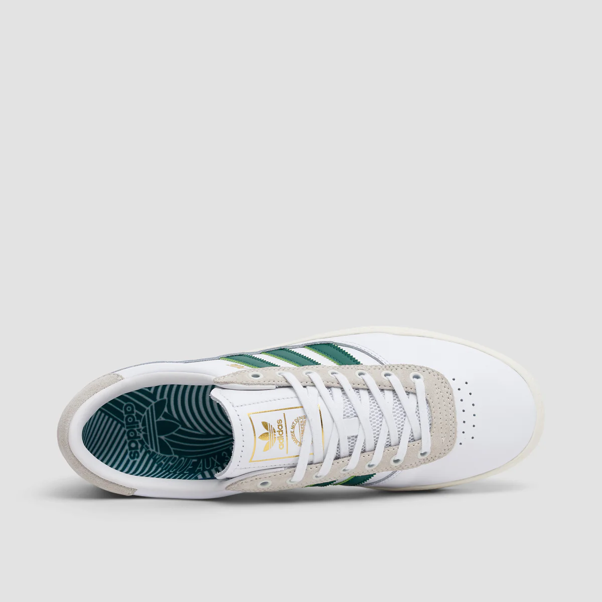 adidas Puig Indoor Shoes - Footwear White/Dark Green/Core White - Image 4