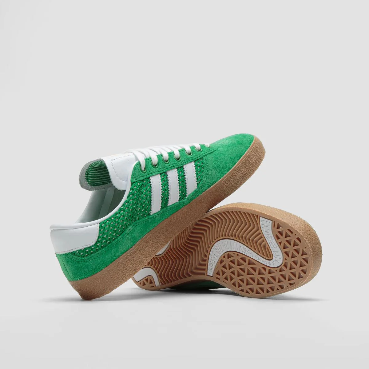 adidas Puig Indoor Shoes - Green/Ftwr White/Gum4 - Image 3