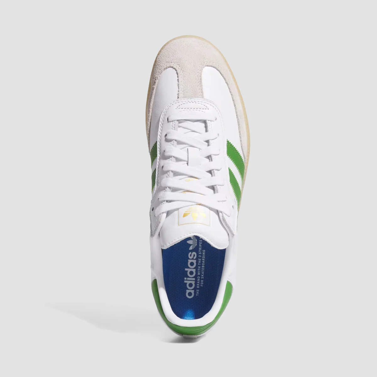 adidas Samba ADV Shoes - Ftwr White/Crew Green/Gum 3 - Image 2