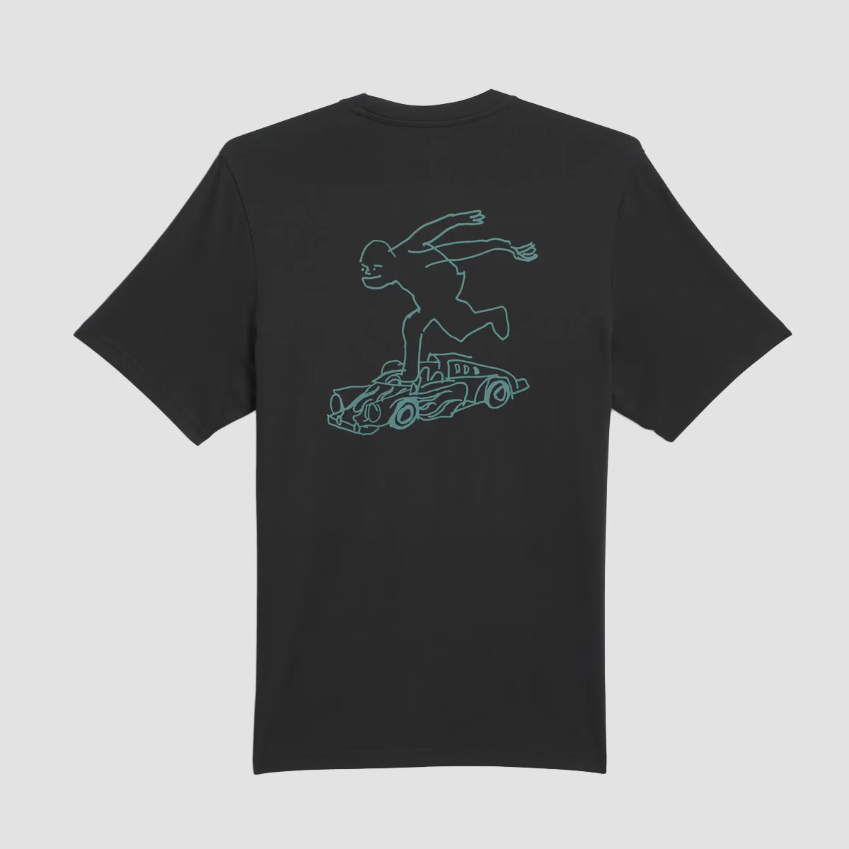 adidas Shmoofoil Gonz Speedy T-Shirt (Gender Neutral) Black/Preloved Teal - Image 4