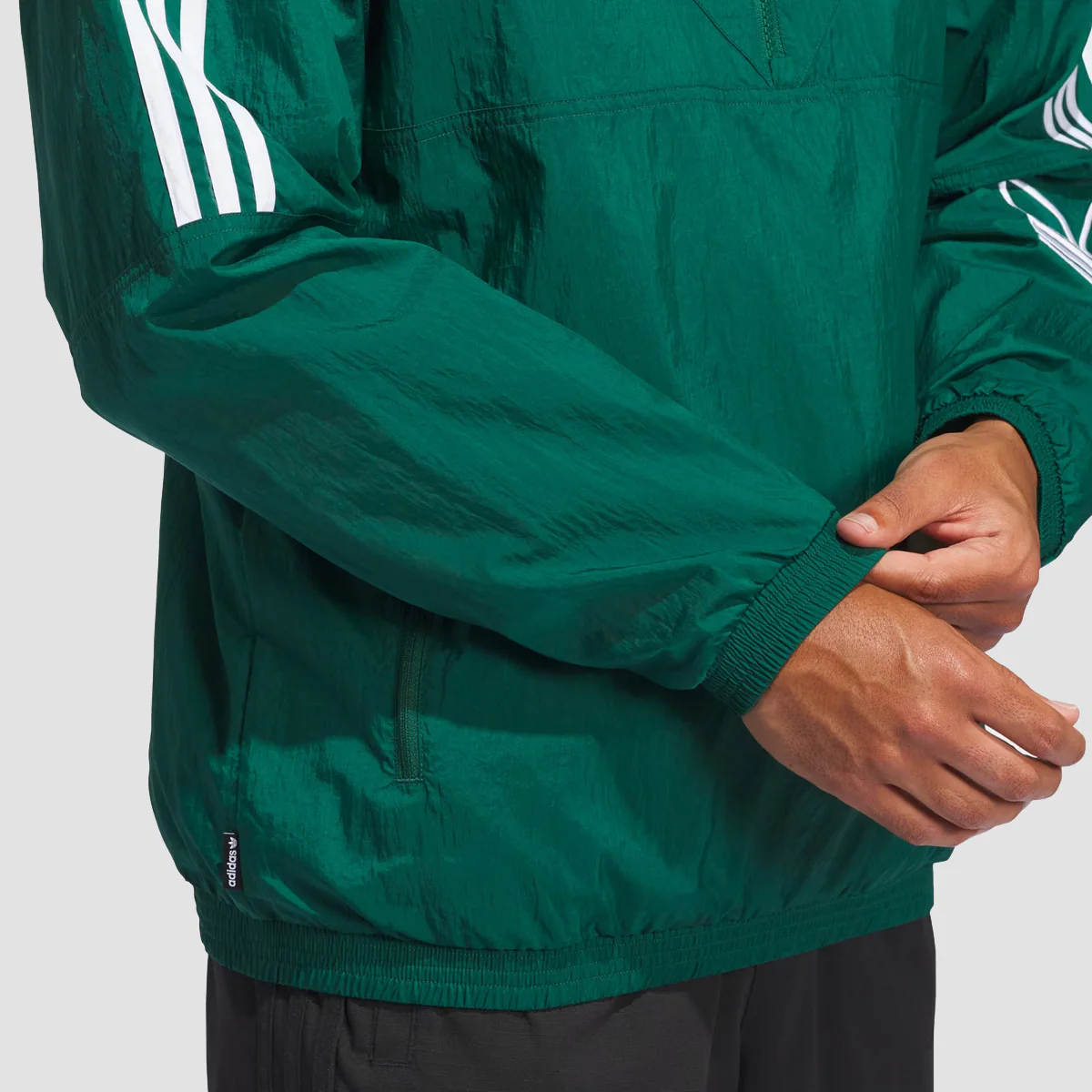 adidas Skateboarding Classic Anorak Jacket Collegiate Green - Image 3