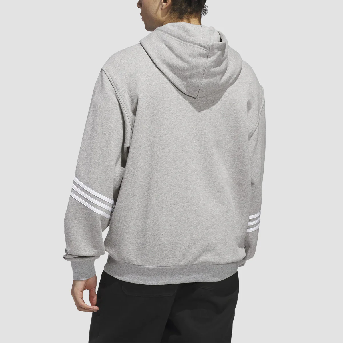 adidas Skateboarding Classics Pullover Hoodie (Gender Neutral) Medium Grey Heather/White - Image 2