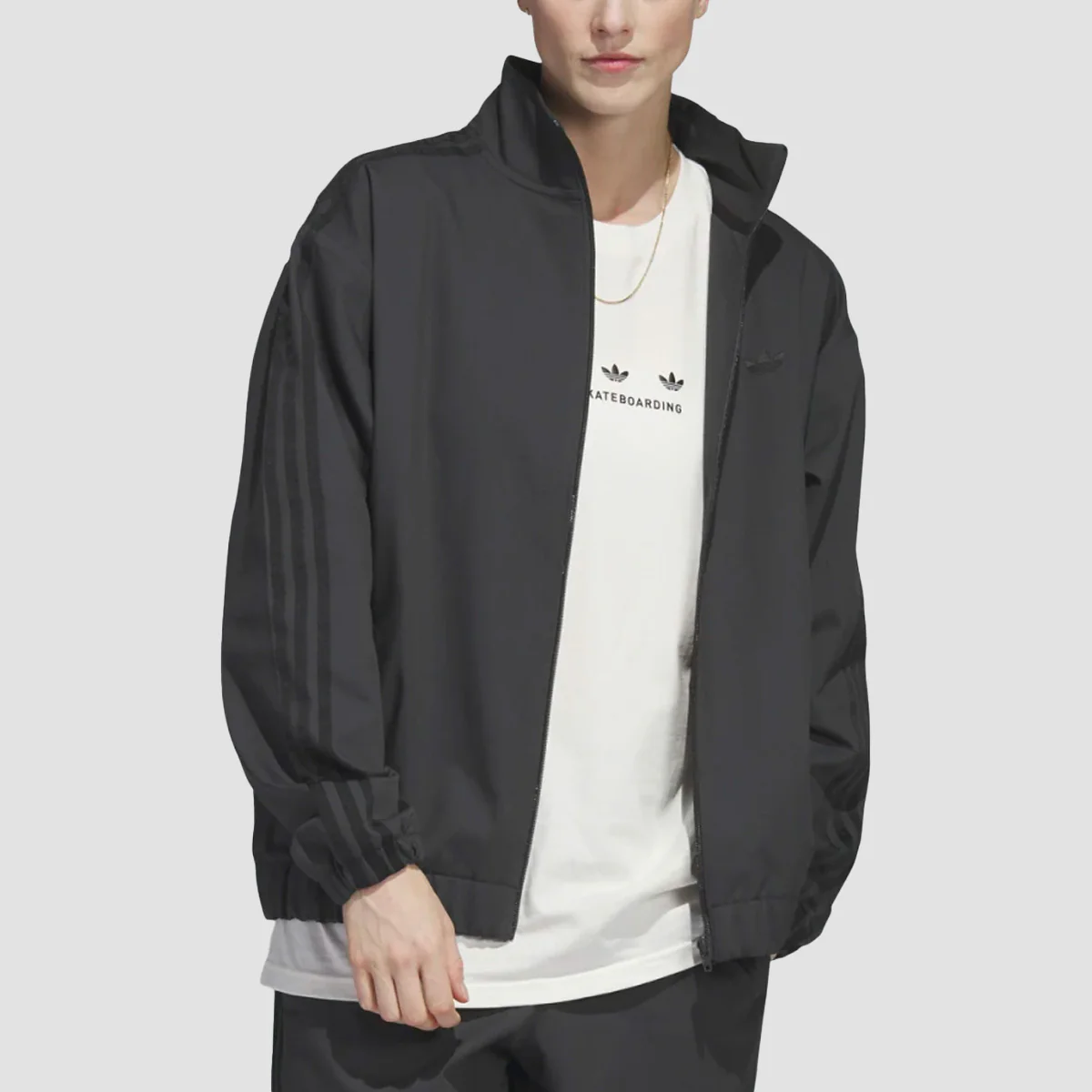 adidas Skateboarding Firebird Track Jacket (Gender Neutral) Carbon/Black - Image 2