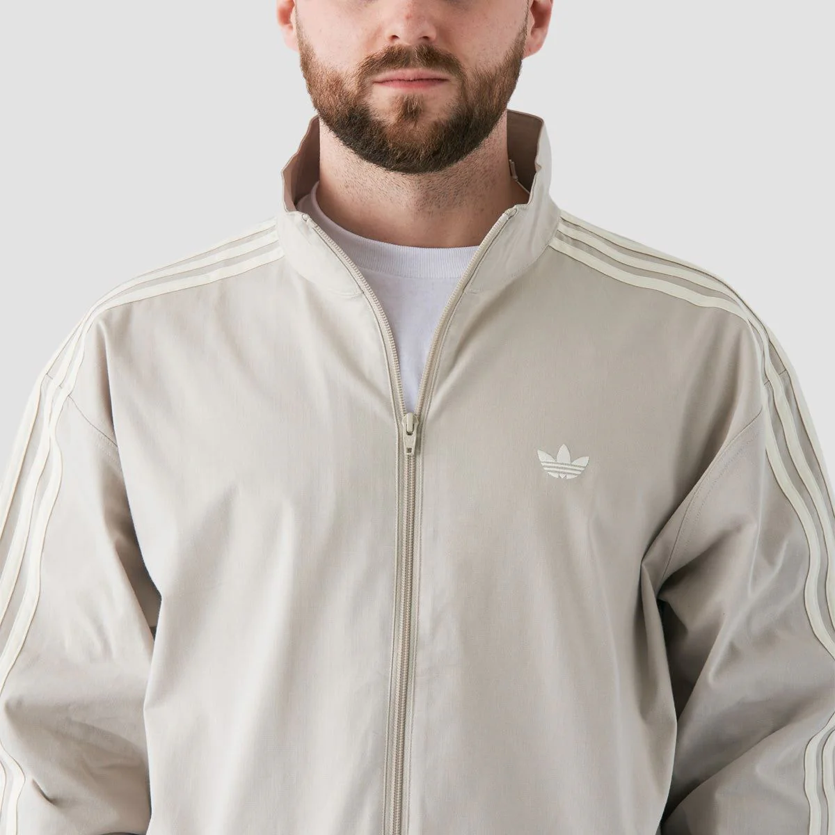 adidas Skateboarding Superfire Firebird Track Jacket (Gender Neutral) Putty Grey/Ivory - Image 5