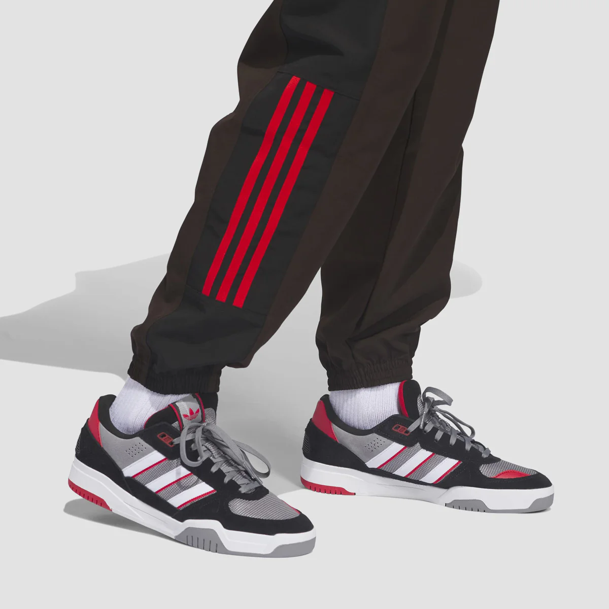 adidas Skateboarding Gatsele Track Pants Aurora Coffee Met./White/Black - Image 3