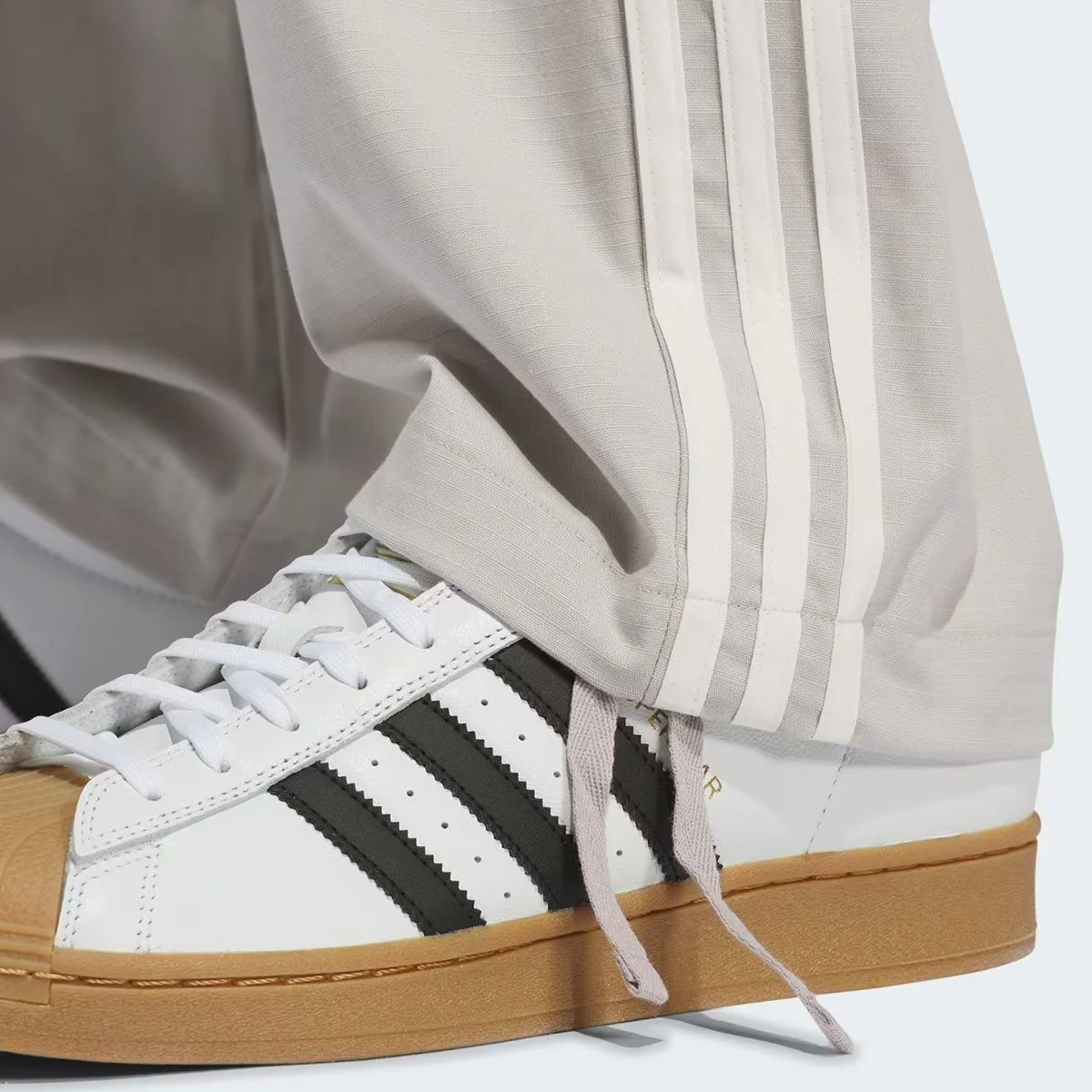 adidas Skateboarding Superfire Firebird Track Pants (Gender Neutral) Putty Grey/Ivory - Image 3