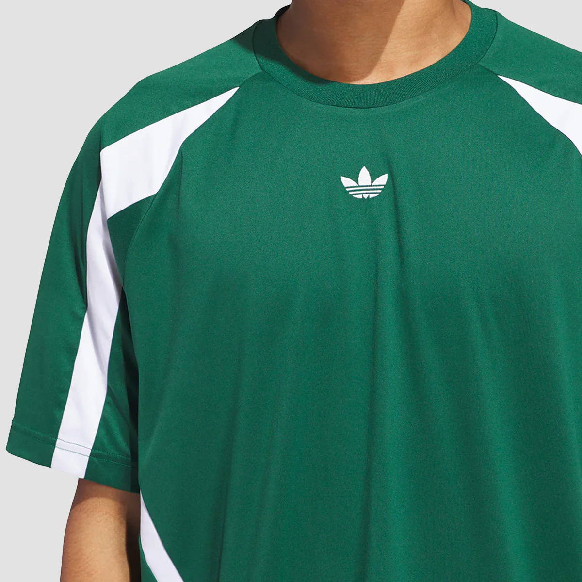 adidas Skateboarding Teamgeist Jersey T-Shirt (Gender Neutral) Dark Green/White - Image 3