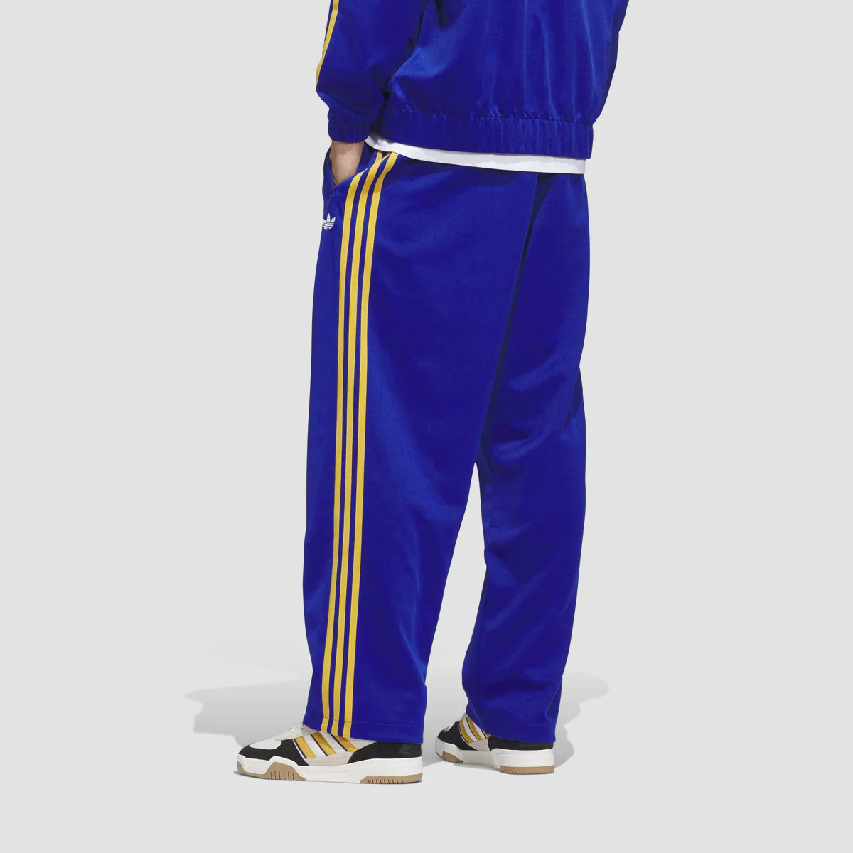 adidas Skateboarding Track Pants Team Royal Blue/Preloved Yellow - Image 2