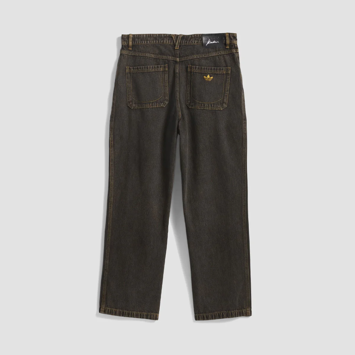 adidas Skateboarding X Kader Acid Washed Pants Bronze Strata - Image 4