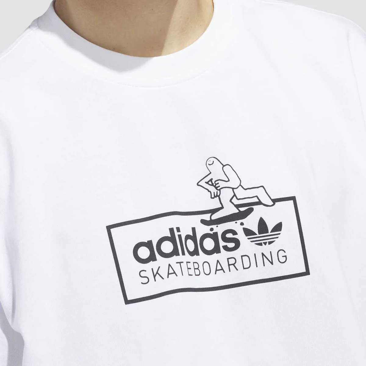 adidas Skateboarding X Mark Gonzales Logo T-Shirt White/Black - Image 2