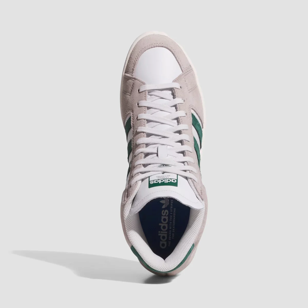adidas Superskate High Top Shoes - Clear Granite/Collegiate Green/Crystal White - Image 2