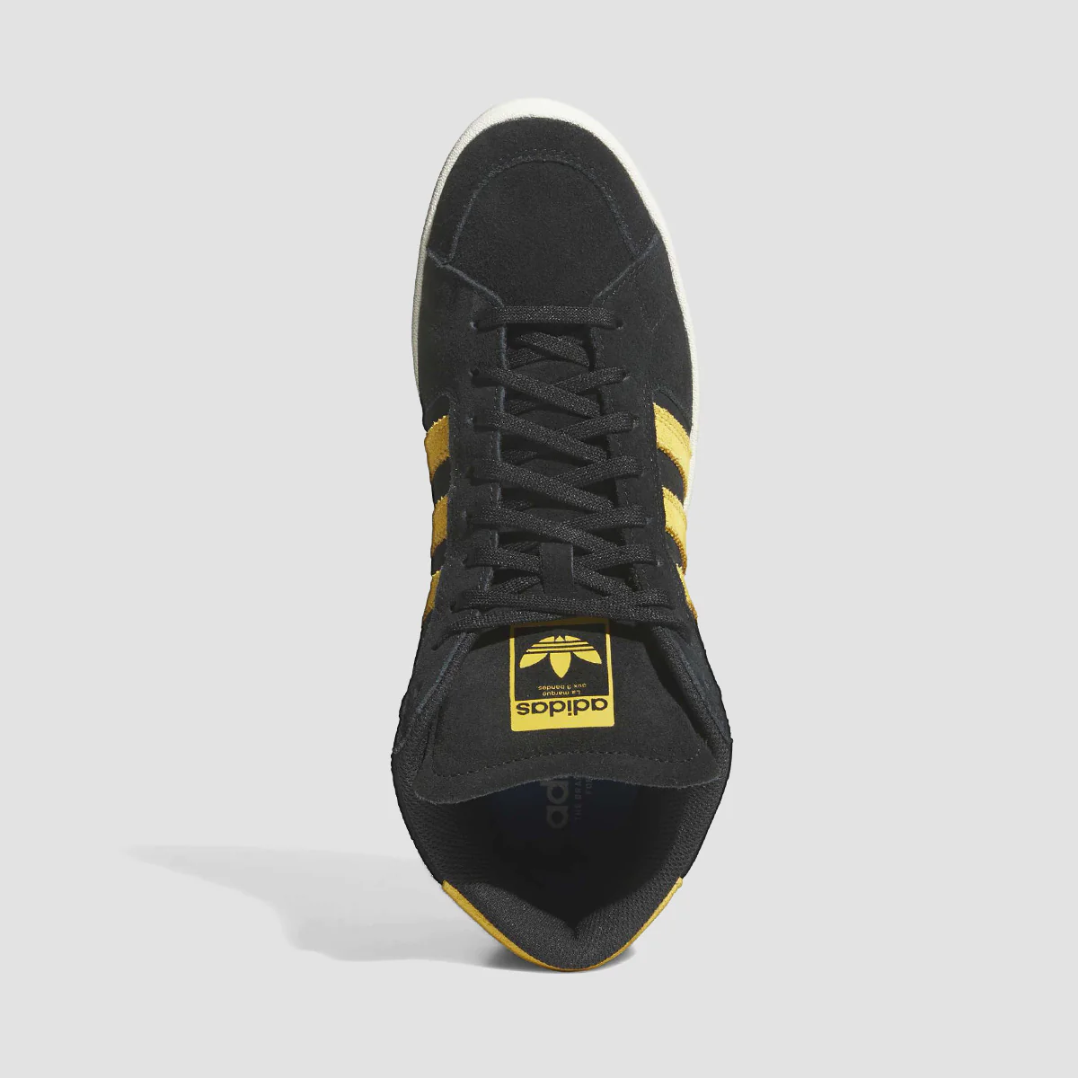 adidas Superskate High Top Shoes - Core Black/Preloved Yellow/Off White - Image 3