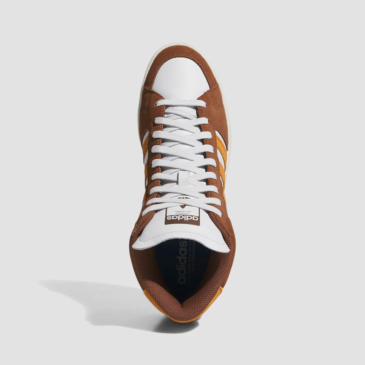 adidas Superskate Mid Top Shoes - Preloved Brown/Rustic Orange/Crystal White - Image 2