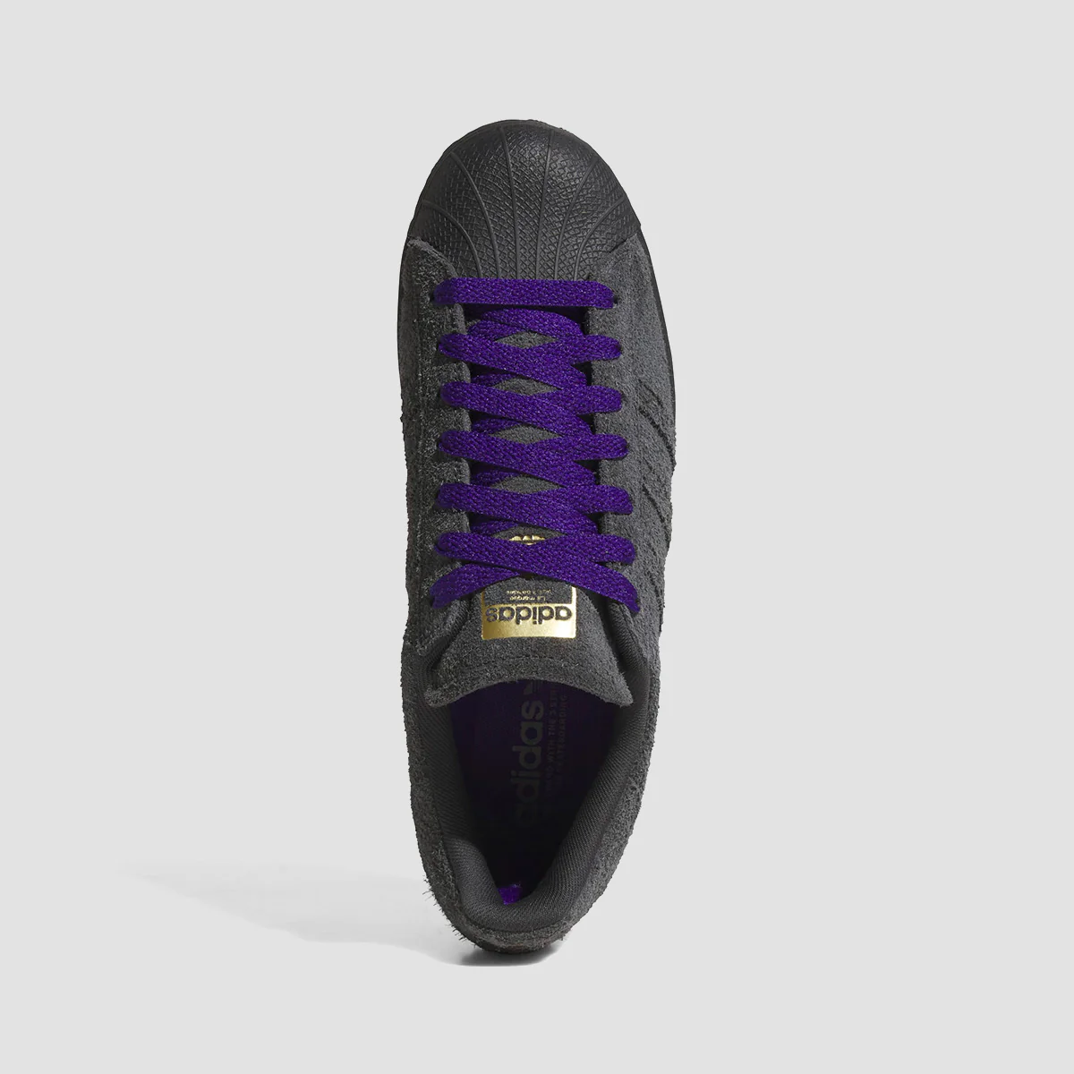adidas Superstar ADV Shoes - Carbon/Carbon/Collegiate Purple - Image 3