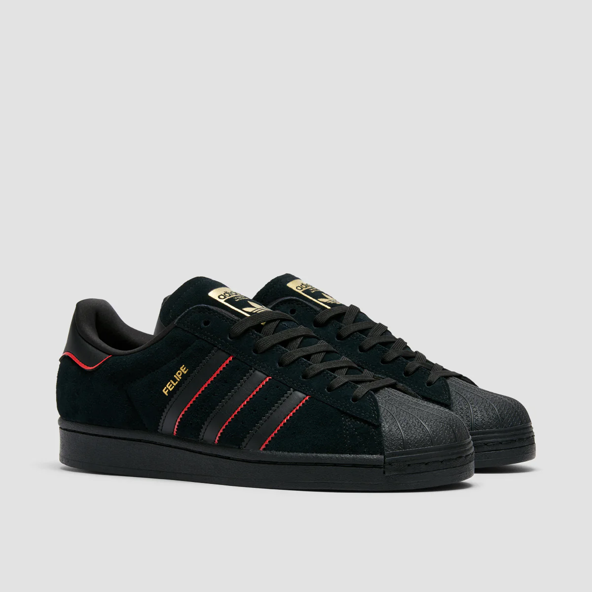 adidas Superstar ADV x Felipe Shoes - Core Black/Better Scarlet/Gold Metallic - Image 2
