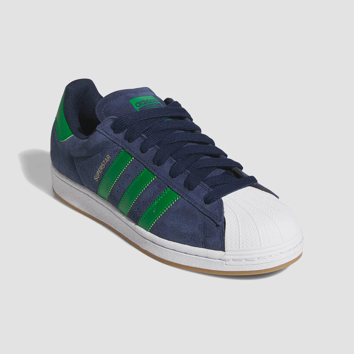 adidas Superstar Shoes - Collegiate Navy/Green/Ftwr White - Image 2
