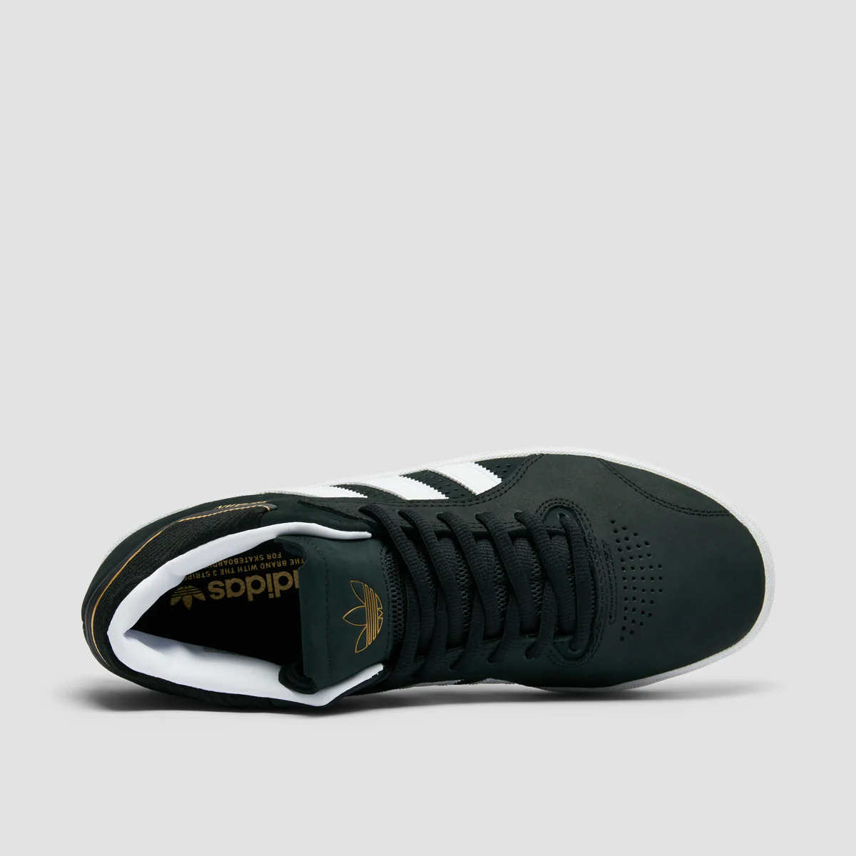 adidas Tyshawn Shoes - Core Black/Ftwr White/Gold Metallic - Image 4