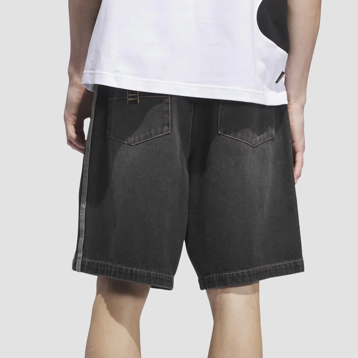 adidas Tyshawn Denim Shorts (Gender Neutral) Black - Image 2