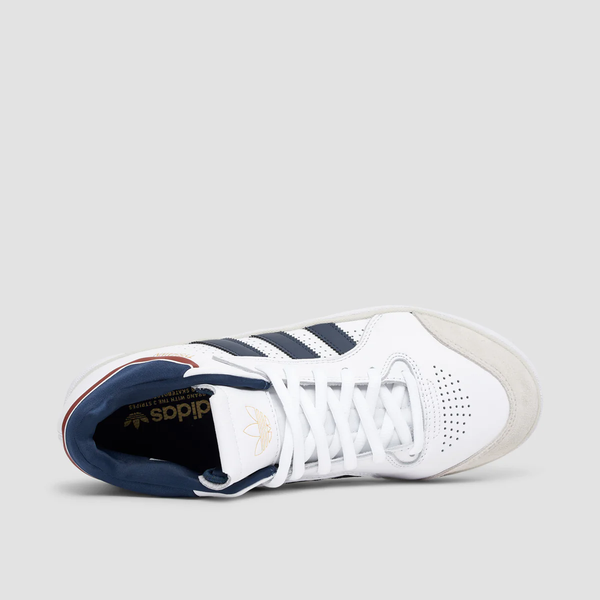 adidas Tyshawn Shoes - Footwear White/Collegiate Navy/Grey One - Image 4