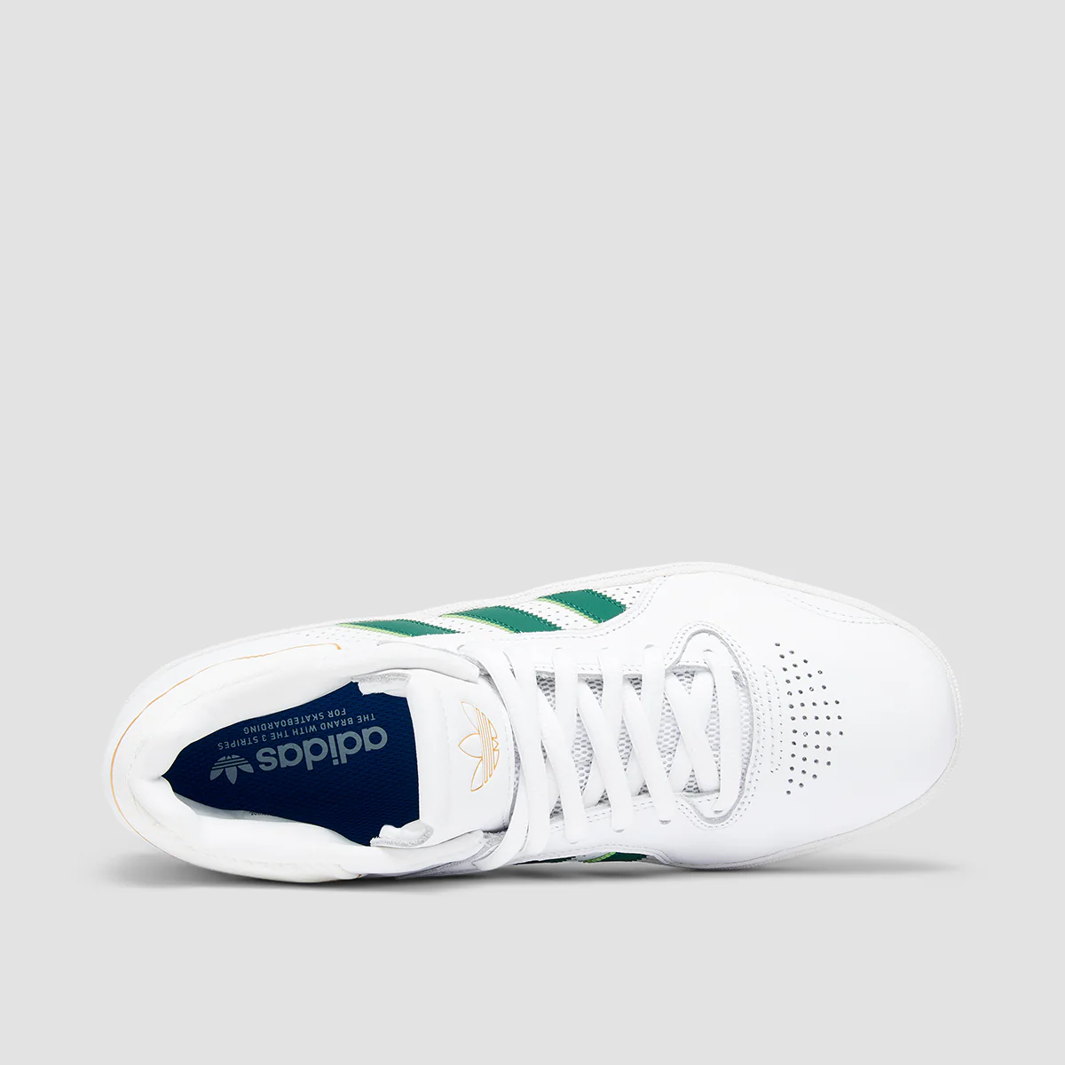 adidas Tyshawn Shoes - Ftwr White/Dark Green/Bluebird - Image 4