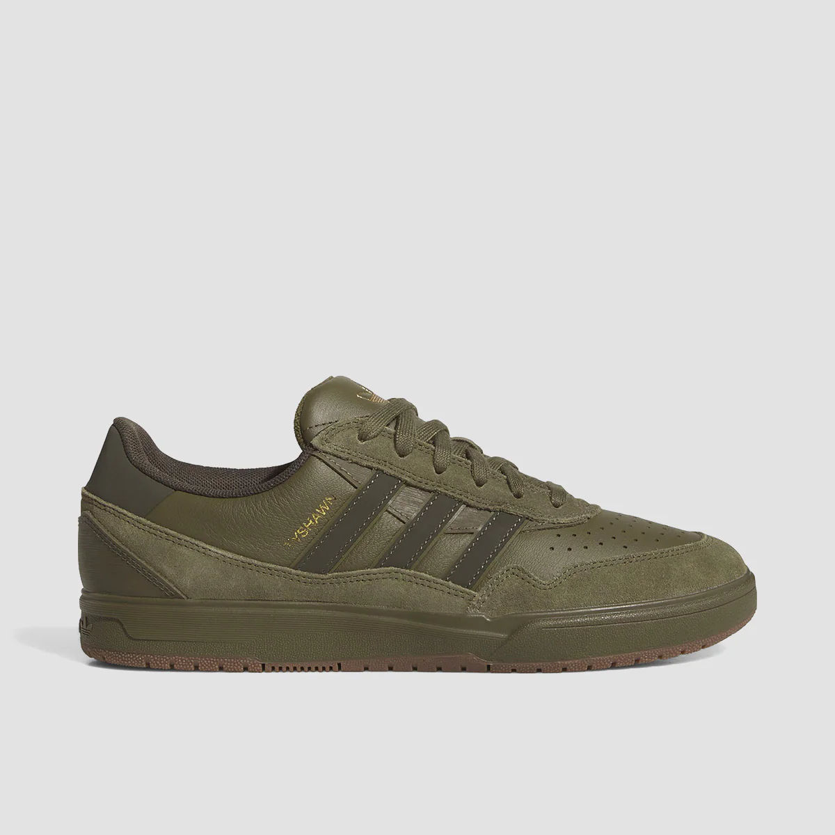 adidas Tyshawn II Shoes - Olive Strata/Shadow Olive/Gum5