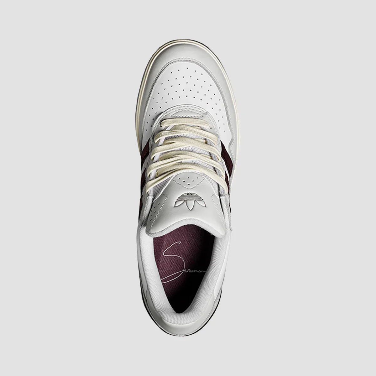 adidas Tyshawn II X Zach Shoes - Crystal White/Shadow Brown/Off White - Image 3