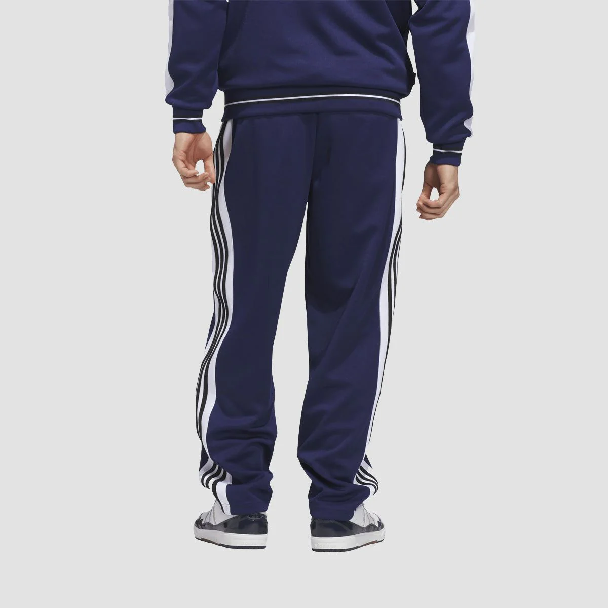 adidas Tyshawn Joggers Track Pants (Gender Neutral) Dark Blue/White/Black - Image 2