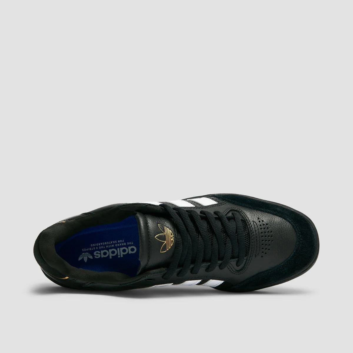 adidas Tyshawn Low Shoes - Core Black/Ftwr White/Gold Met - Image 4