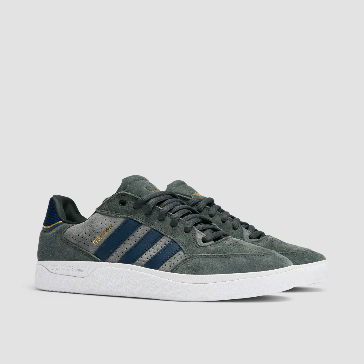 adidas Tyshawn Low Shoes - Carbon/Carbon/Grey Five - Image 2